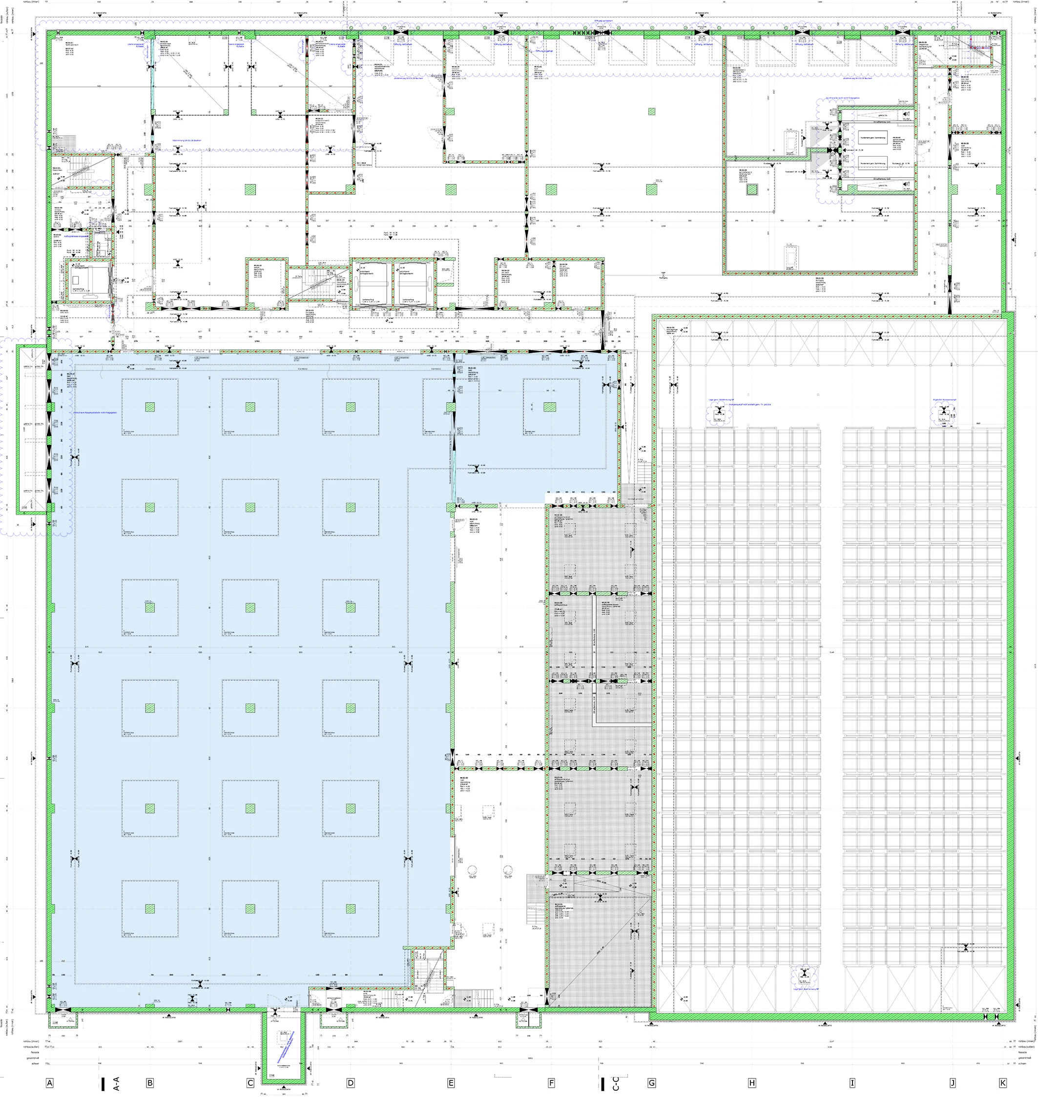 Grundriss UG – Lager & Produktion, ca. 2.600 m²